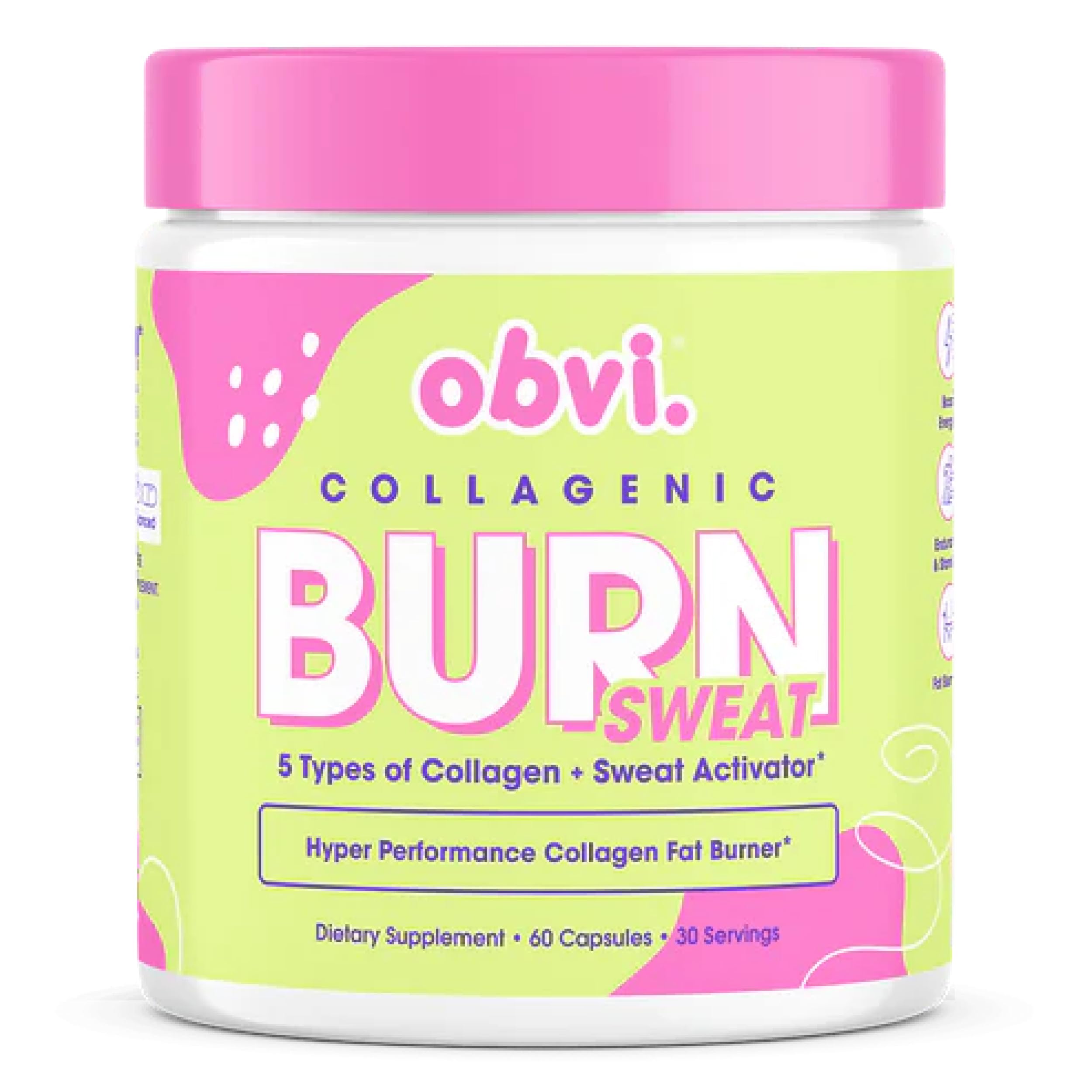 Amazon.com: Obvi Collagenic Burn Sweat, Thermogenic Collagen with